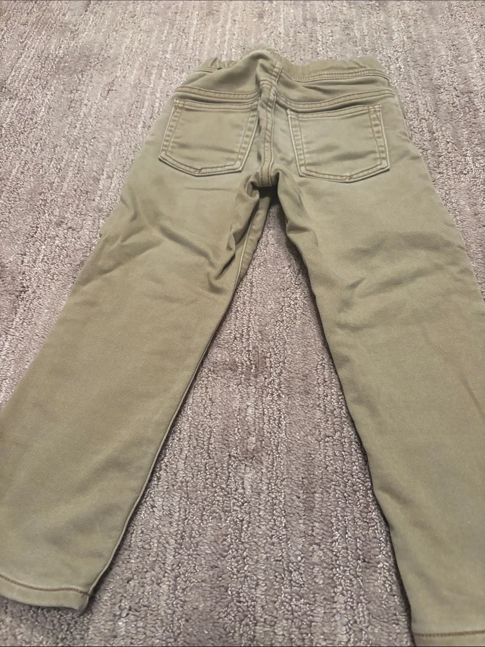 Kids Khaki, Red and Navy Casual Bottoms Trio. Brands Gap, Oshkosh, and Gymboree.